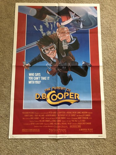 vintage 27x41 pursuit of db cooper One Sheet movie poster Robert Duvall Treat - Picture 1 of 7