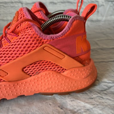 neon orange huaraches