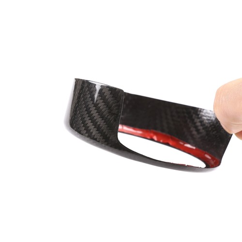 Carbon Fiber Car Front Grill Badge Ring Cover For Alfa Romeo Giulia 2017-2020 - Picture 9 of 10