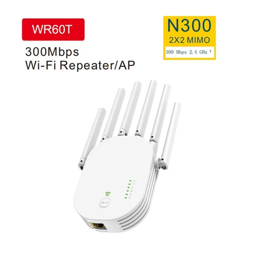 300M 2.4G WiFi Repeater 802.11n Standard 6 Antennen Heimnetzwerk Signalverstärke