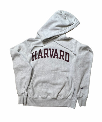 Harvard Champion Reverse Weave Hoodie Sweatshirt Gray Size Harvard Champion Reverse Weave Hoodie Sweatshirt Gray Size