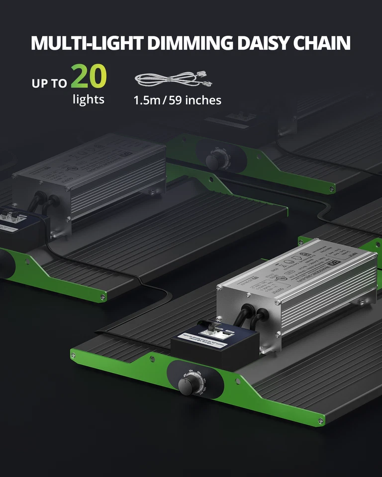 VIPARSPECTRA 2025 P1000 LED Grow Light Full Spectrum Indoor Plant Seed Veg Bloom - Image 3 of 4