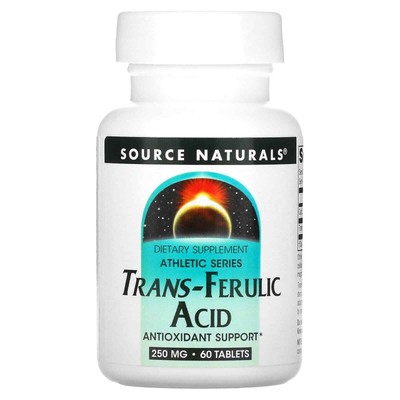 2 X Source Naturals, Athletic Series, Trans-Ferulic Acid, 250 mg, 60 Tablets