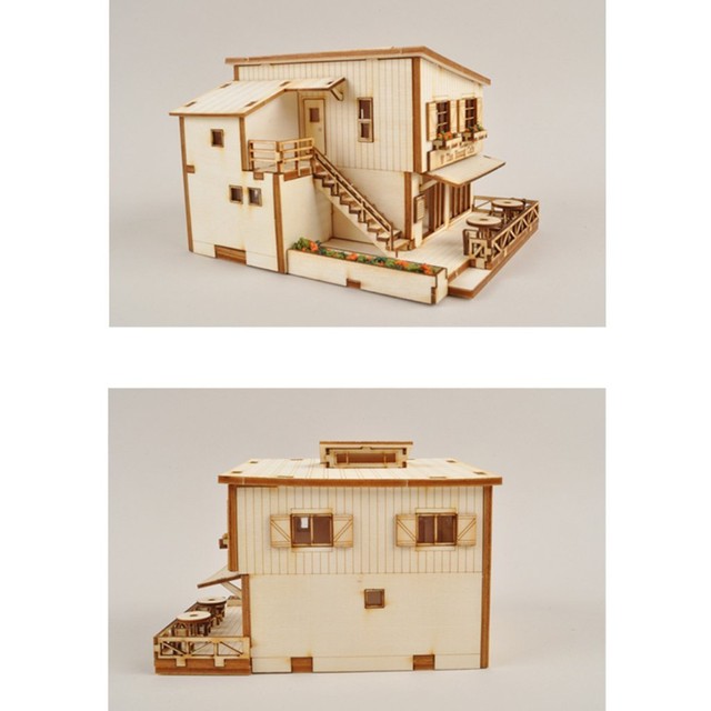 Mesa De Madera Modelo Kit Cafe En Casa De Young Modeler. | Envío gratis