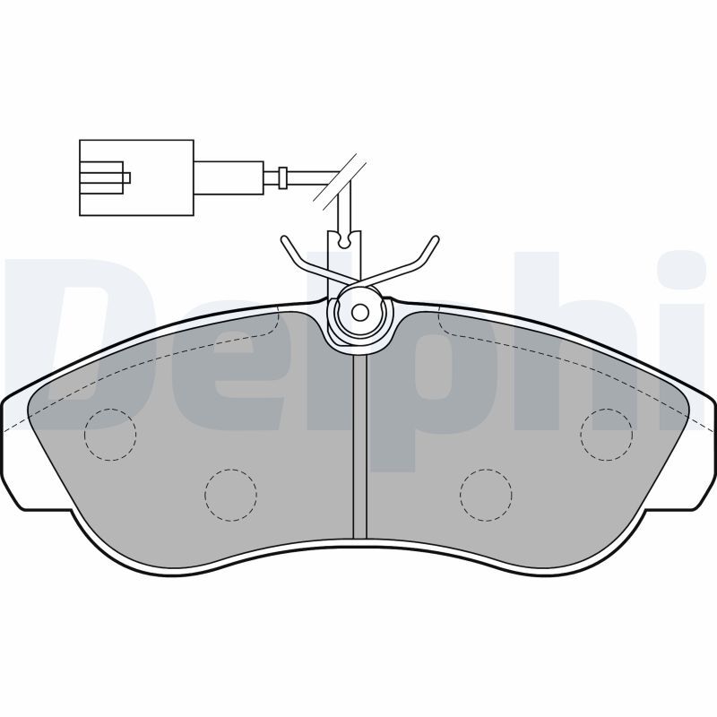 Plaquettes de frein DELPHI LP1749 pour Fiat Ducato camion chargé