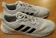 Size 12 - adidas Questar Flow Core Black White for sale online | eBay