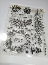 Simon Says Stamp! Clear Stamp Set Garden Greetings #202189c