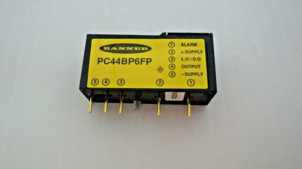 BANNER ENGINEERING PC44BP6FP FIBER OPTIC SENSOR MODULE 10-30VDC (32275) NIB  - Image 2 of 3
