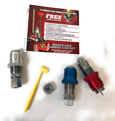 Lee Precision Breech Lock 3-Piece 45 ACP Reloading Die Set, 91883