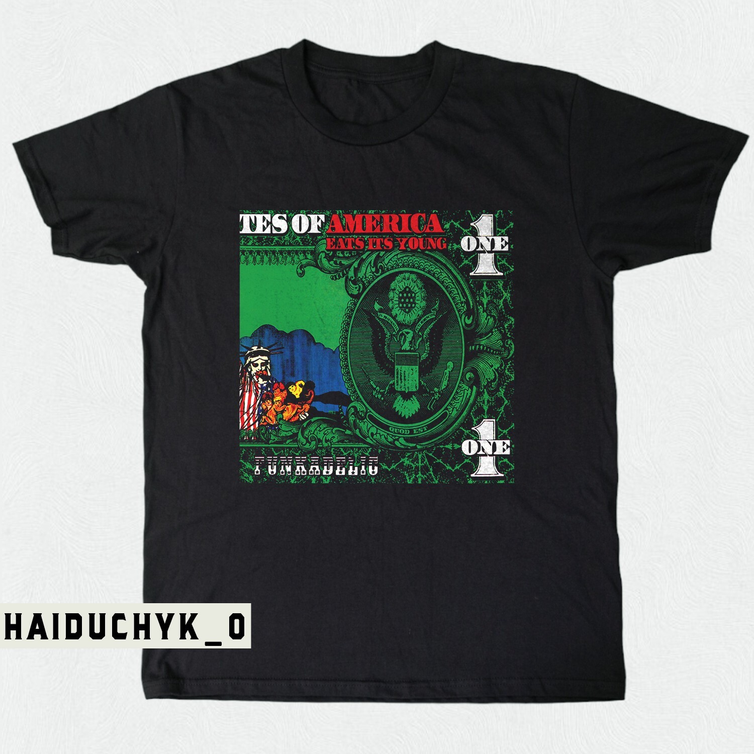 Funkadelic America Eats Its Young Unisex Black T-Shirt Sizes S-5XL
