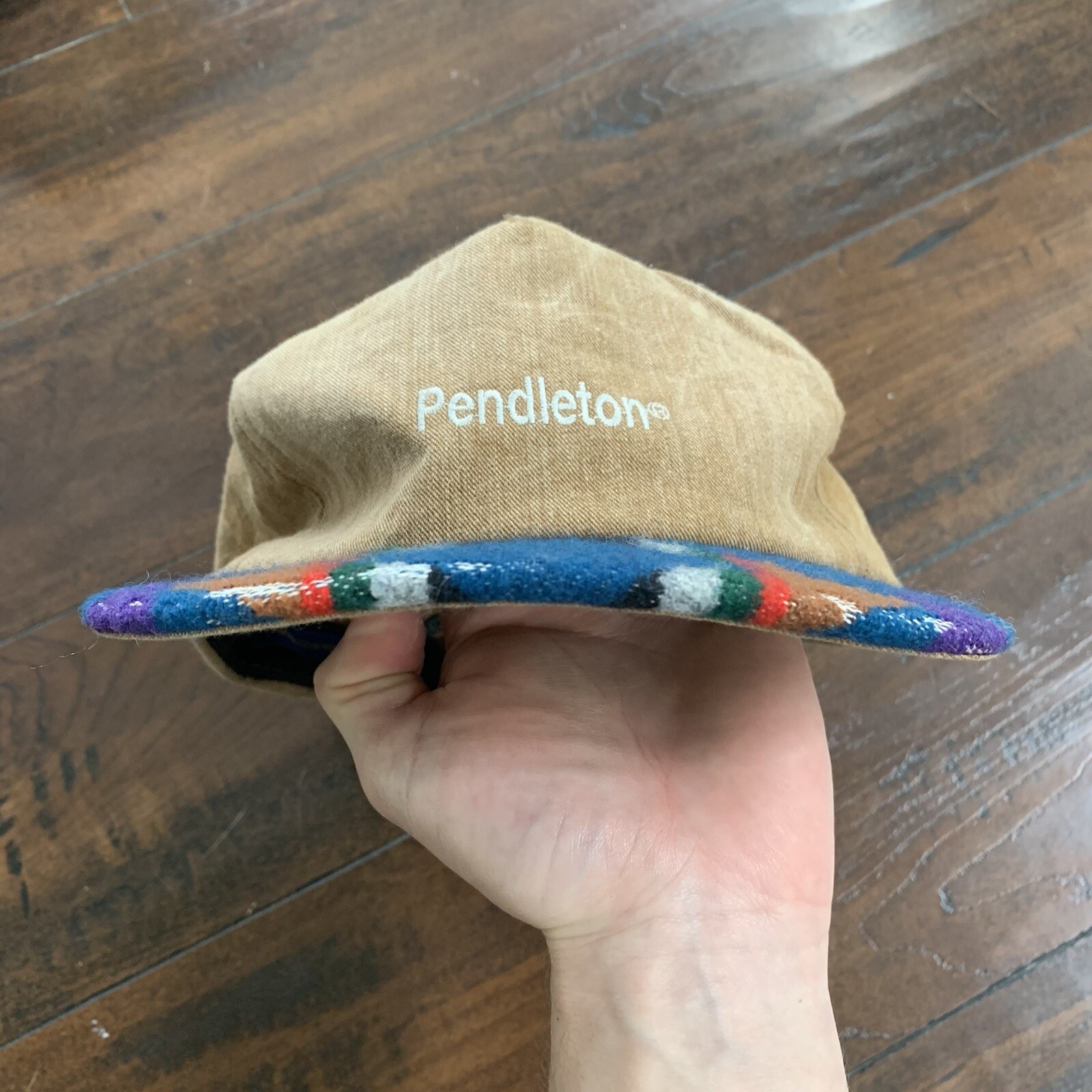 Vintage Pendleton Wool Men Strapback Ajustable Az… - image 2