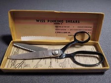 Vintage Wiss Pinking Shears Model C - Precision Cutting Scissors - Made In USA