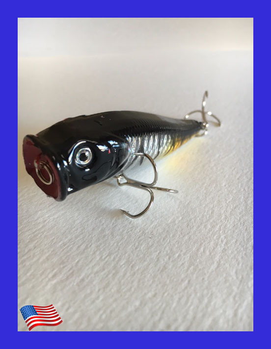 Lot of 6 New Freshwater Fishing Top Water Poppers Bass Crankbaits, Pike - Image 8