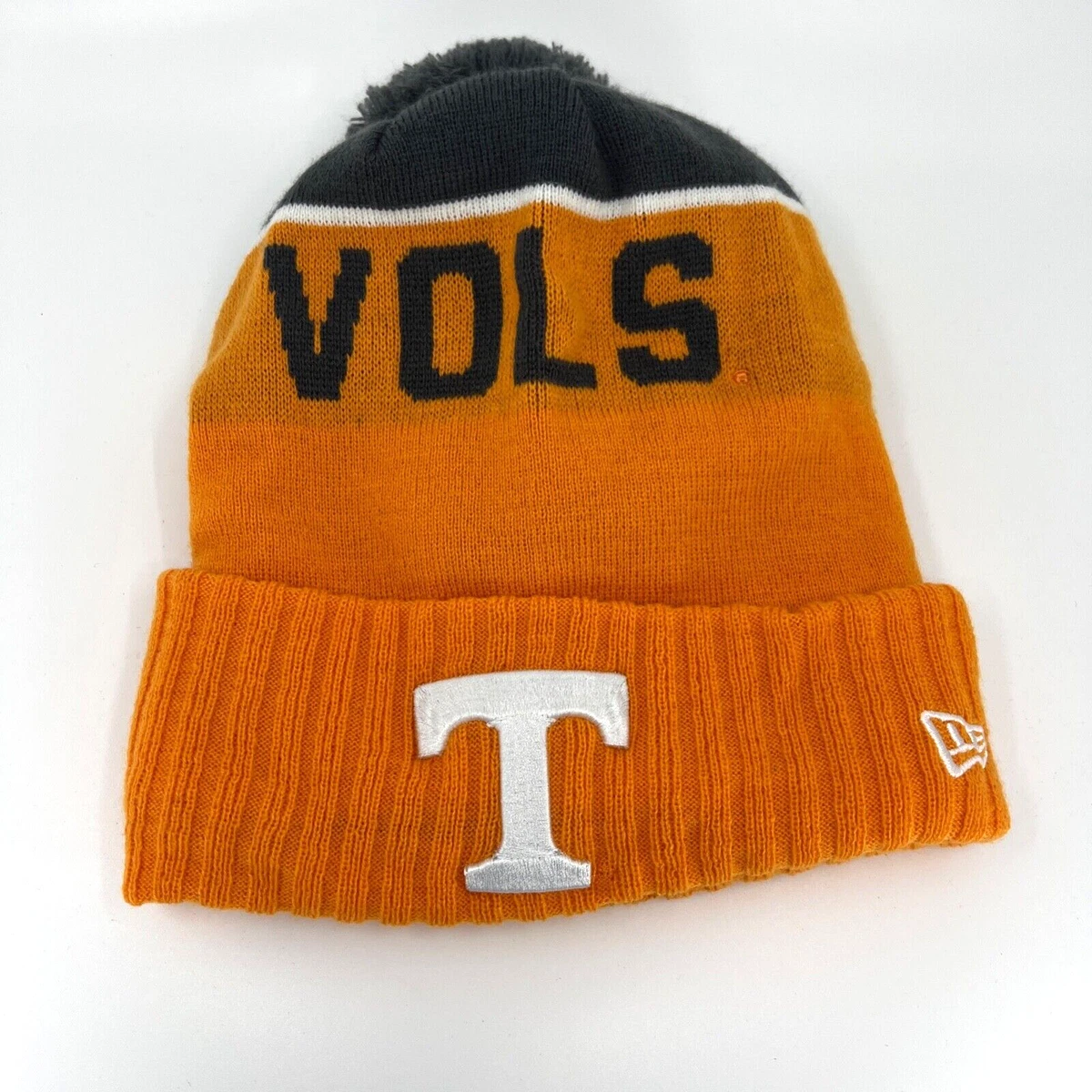 New Era Tennessee Volunteers Winter Hat Mens One Size Orange Beanie Cap Vols