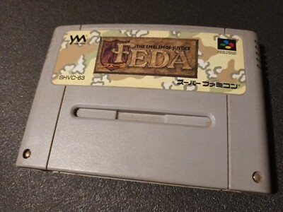 Super Famicom Nintendo snes Jap J Japan Feda The Emblem Of Justice | eBay