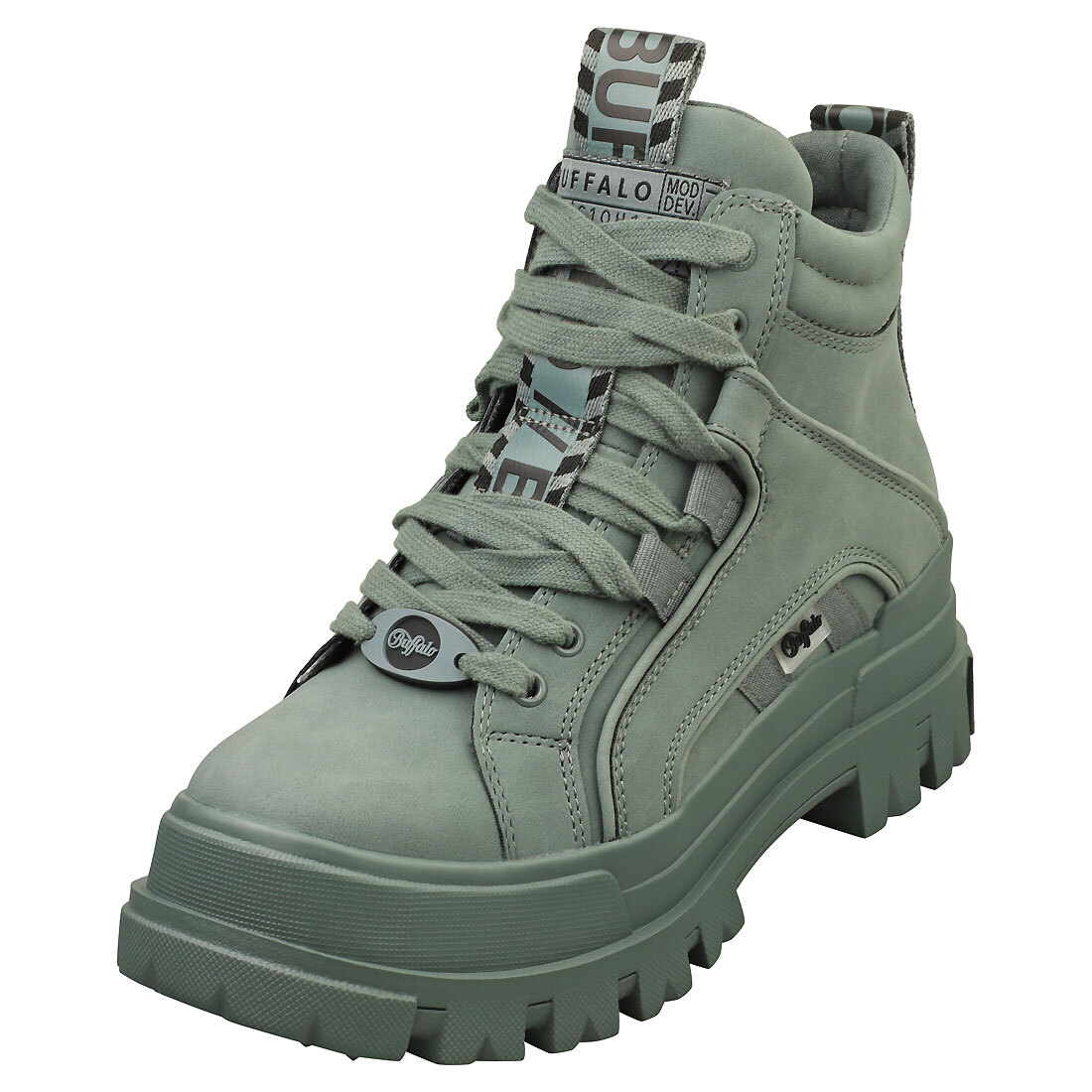 Buffalo Vegan Aspha Mid Bottines Femme Buffalo Bottines Buffalo