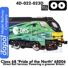 Class 68 Pride of the North 68006 DRS NTS DCC Fitted 1:76 OO DAPOL 4D-022-023D