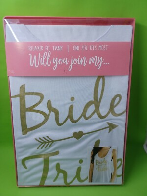 2x Bride Tribe Tank Tops Wedding Bridal Shower Bachelorette Party.