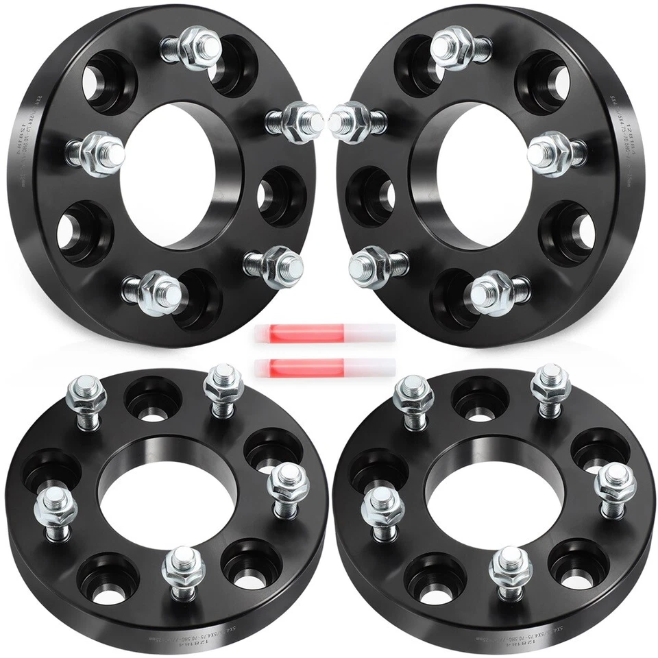 4Pcs 1 inch or 25mm 5x4.75 Wheel Spacers 7/16"x20 For Chevrolet Malibu 1978-1983 - Image 2 of 4