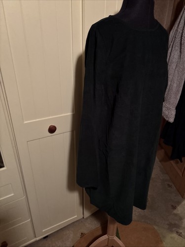 NOBODY'S CHILD Dark Green Cotton Cord Corduroy Short Tunic Dress Size 16 NEW - Picture 9 of 18
