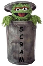 Sesame Street Oscar The Grouch Iron On Transfer-T-Shirt + Light & Dark Fabrics#8