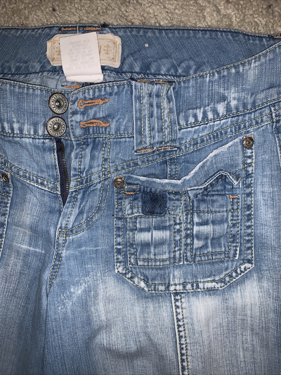 Z. Cavaricci Authentic Vintage Light Denim CROP WIDE LEG
