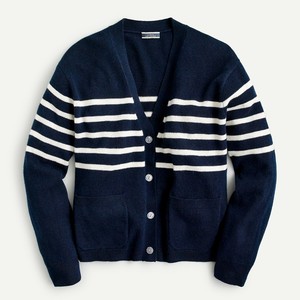 navy cashmere cardigan sweater women's