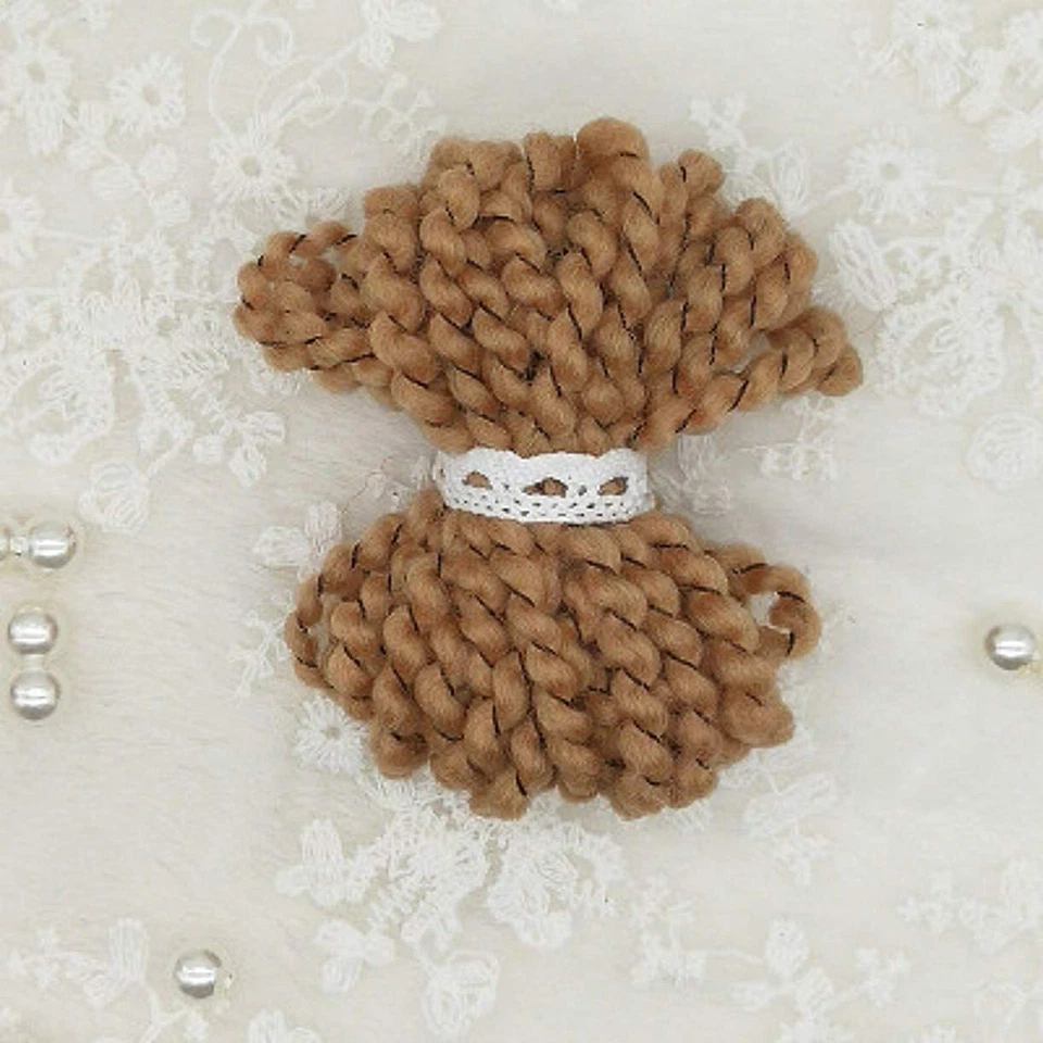 35g ( 7 Color ) Curly Hair Coils Needle Wool Felt Carded Sheep Wool Roving,Fiber - Image 3 of 4