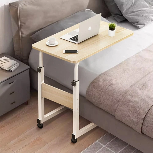 Mobile Over Bed Chair Table Hospital Overbed Height Adjustable Laptop Tray Stand - Picture 7 of 11