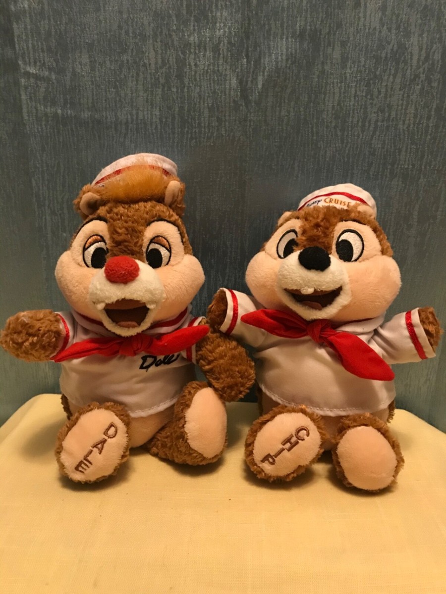 Disney Cruise Line Chip and Dale Stuffed Animals Plush Bean Bag