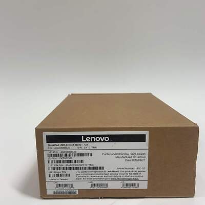 New Lenovo ThinkPad USB-C Dock Gen2 Workstation Dock LDC-G2