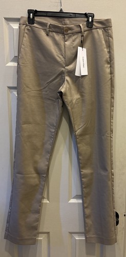 Calvin Klein Beige Cantucci Modern StretchPants Men’s Size 32 W 34 L MSRP $89.50 - 第 1/8 張圖片