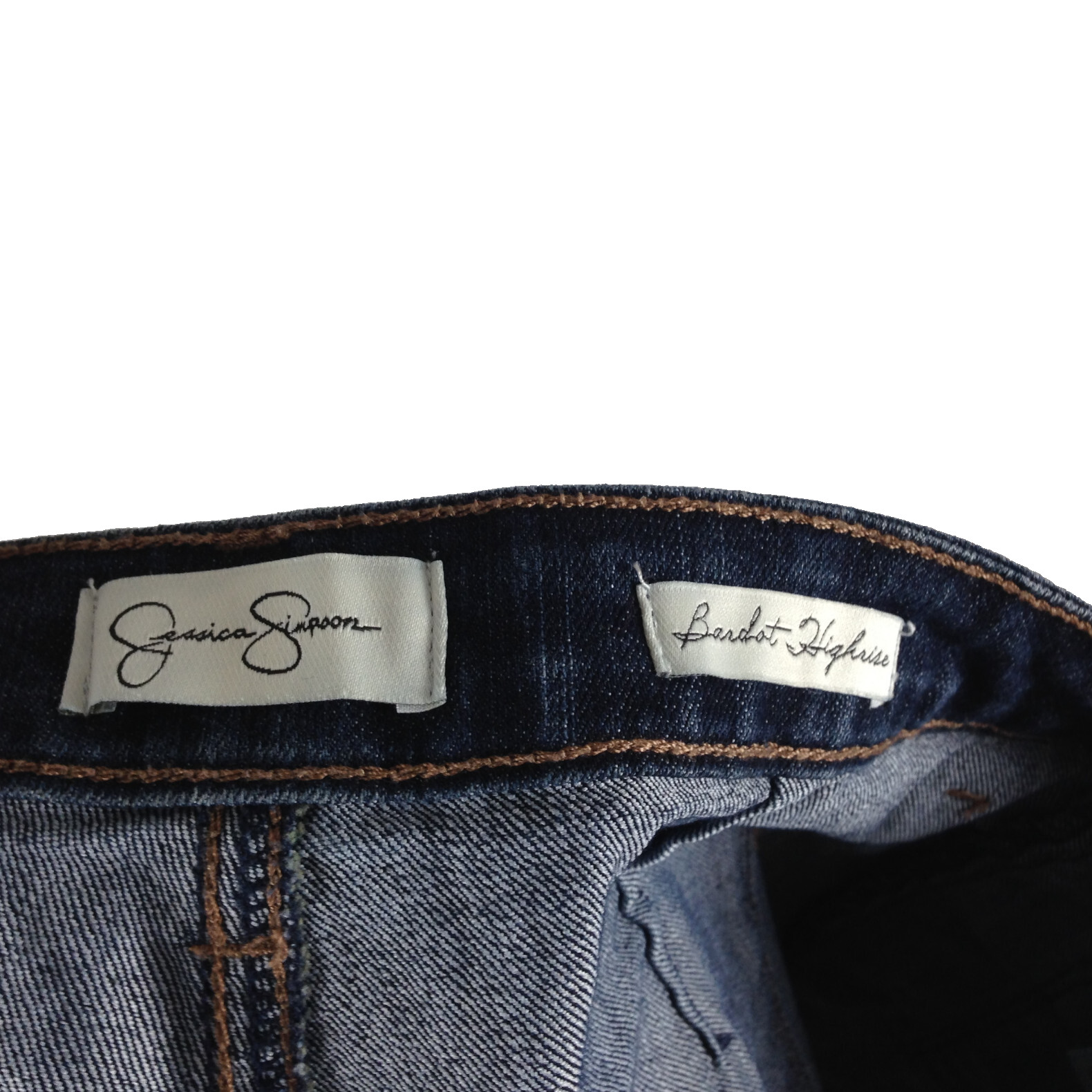 Jessica Simpson Bardot High Rise hot pants shorts women size 28 x 2.5" dark wash thumbnail 3