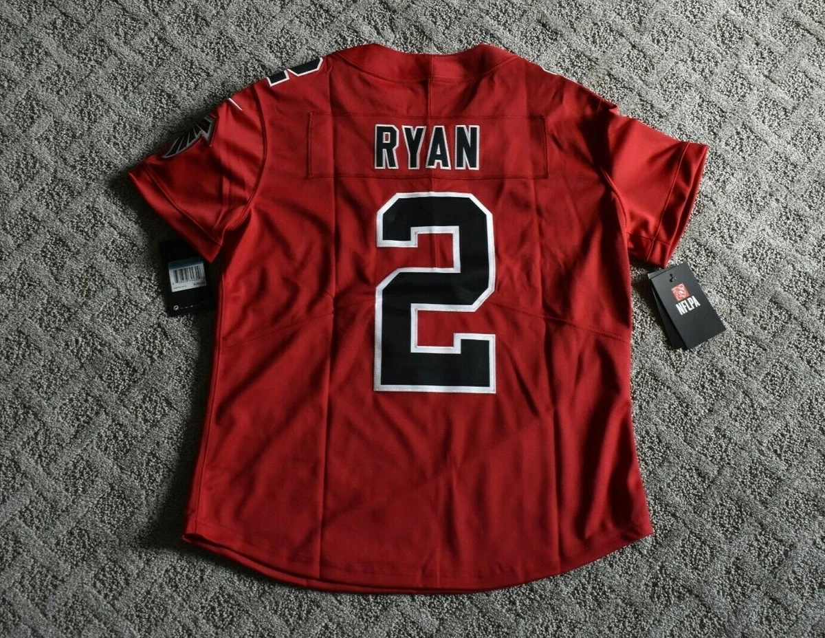 Nike Atlanta Falcons No2 Matt Ryan Pink Women's Stitched NFL Limited Rush Fashion Jersey