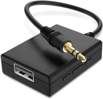 USB to Aux Audio Adapter 3.5mm Male to USB Female Adapter for Music