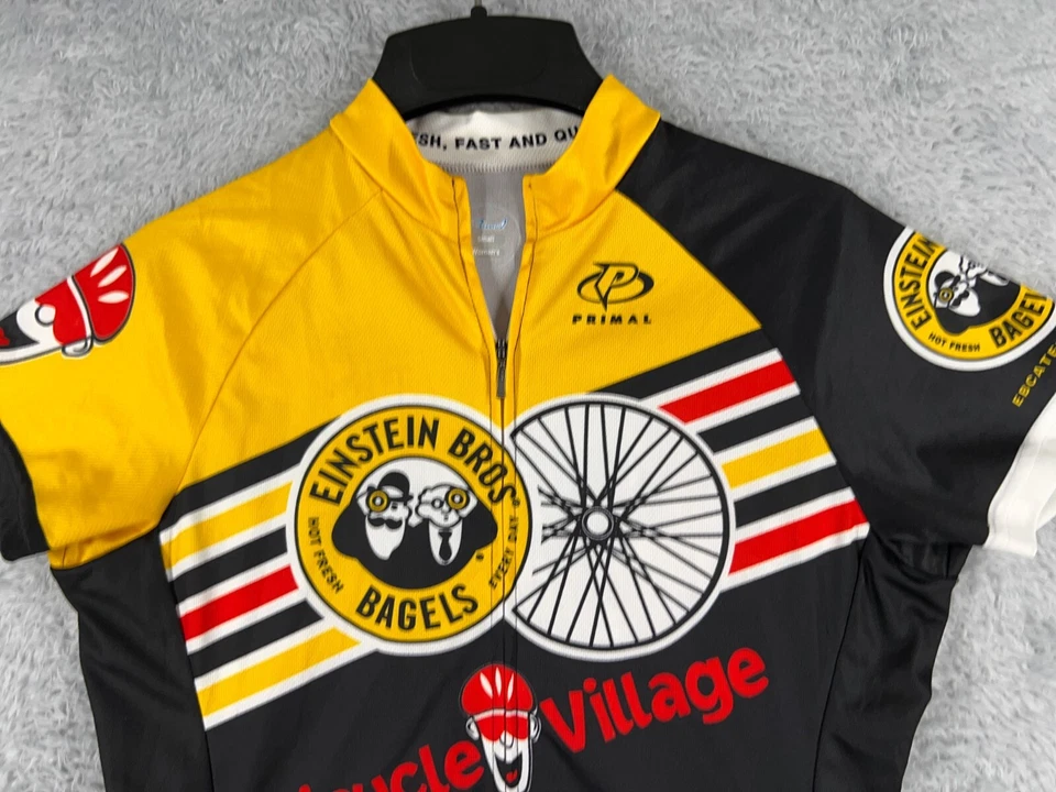 Женская футболка Primal Cycling маленькие черные желтые бублики Einstein на молнии полиуретан - Изображение 4 из 4