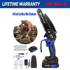 1200W Mini Cordless Chainsaw Rechargeable Wood Cutter Saw With Accessories