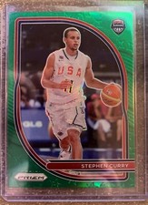 2020-21 Panini NBA PRIZM Stephen Curry #10 Team U.S.A. GREEN PRIZM