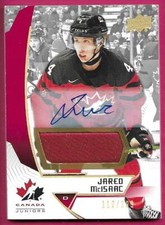 2019-20 UD Team Canada Juniors JARED McISAAC #33 Patch Autograph 110/199
