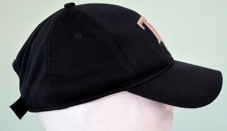 Tampa Bay Rays Hook & Loop Hat Black OC Sports Embroidered Logo Team