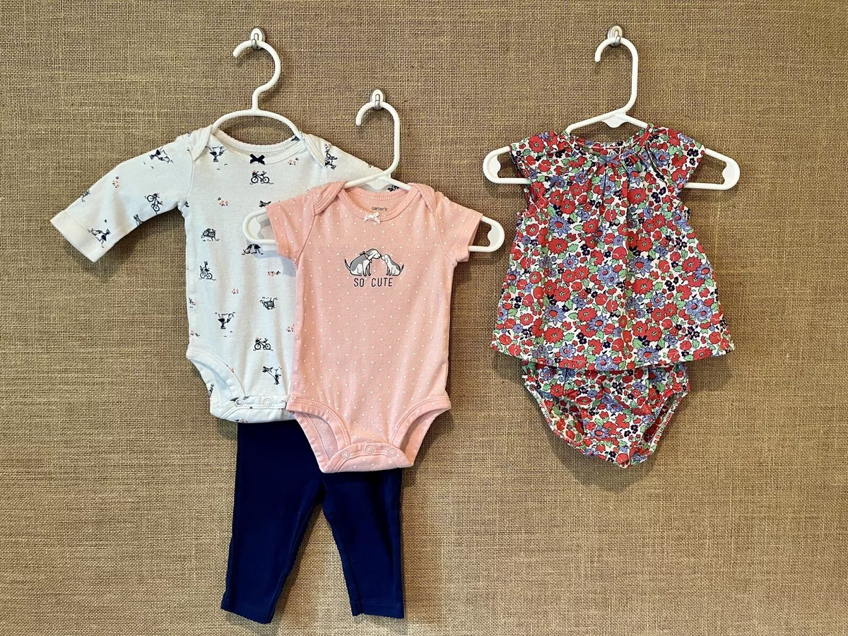 Carters baby girl store long sleeve onesies