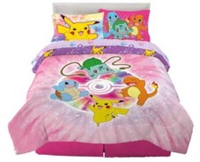 Pikachu "Tie-Dye" Kids Reversible Bed Set-W5299323976, W5999924526