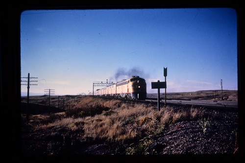 Railroad Slide - Union Pacific #905 E9 Locomotive City of St Louis Train 1960