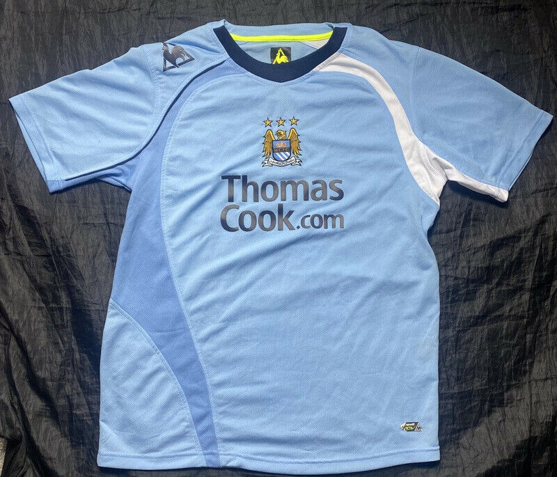 Manchester City home shirt jersey Le Coq Sportif 2008-2009 Manchester City home shirt jersey Le Coq Sportif 2008-2009
