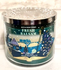 Bath Body Works FRESH BALSAM Candle Scented Large 14.5 oz NEW FALL Winter