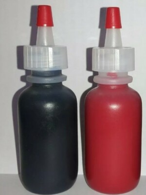 Red And Blue Checkwriter Ink for Any Checkwriters or Signers Using Saturation
