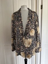 William Morris & Co X H&m Pimpernel Oversized Blazer Soft Jacket Size Uk 14 Bnwt