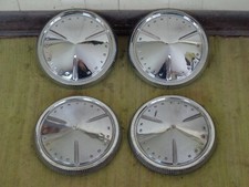 1960 Pontiac Dog Dish Hub Caps Set Of 4 60 Hubcaps