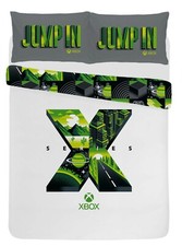 Xbox Series X Double Duvet Cover Polycotton Reversible Bedding Set w/Pillowcases