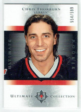 05-06 UD Upper Deck Ultimate Rookie  Chris Thorburn  /599  Rookie